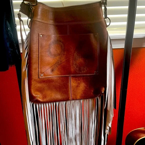 Handmade Pendleton/leather purse - Picture 2 of 4